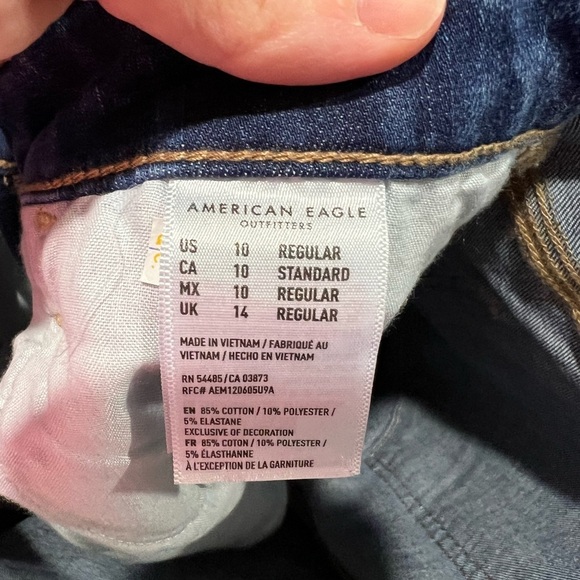 NEW NWT women’s jeans 10/30 regular high rise stretch AEO American eagle - Picture 7 of 8